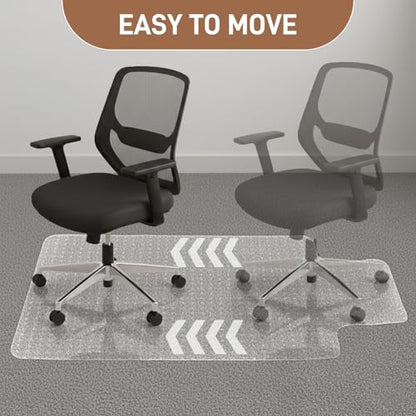 Winado Office Chair Mat, 36 x 48 in Non-Slip Carpet Floor Protector, 2 Pack - size: 36" x 48" for Carpet with Lip (2 Pack)