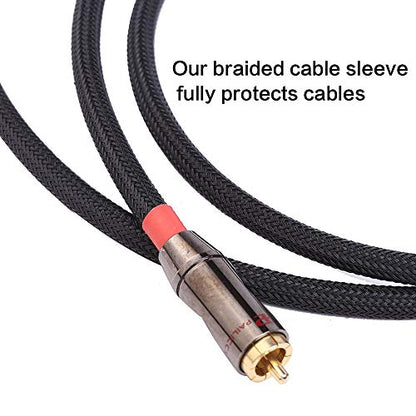 Keco 100ft – 1/2 inch PET Expandable Braided Cable Sleeve – Wire Sleeving for Audio Video and Other Home Device Cable Automotive Wire - Black - size: 1/2"-100ft