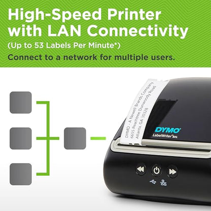 DYMO LabelWriter 5XL Label Printer Bundle Prints Extra-Wide ShippingLabels (UPS USPS) from Amazon eBay and More Perfect for eCommerce Sellers Includes 5 Extra-Large Shipping Labels (1100 Total) - style: 5XL Bundle