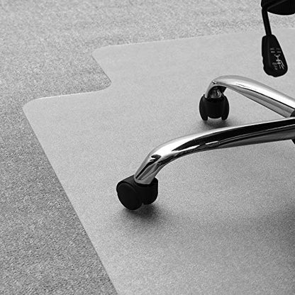 Ultimat FR1113423LR Polycarb Lip Chair Mat Low/Med Pile Carpets 48X53 - size: 48" x 53"
