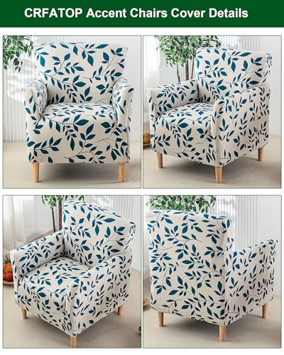 CRFATOP Accent Chair Cover, Stretch Armchair Slipcover for Living Room - color: Color A23