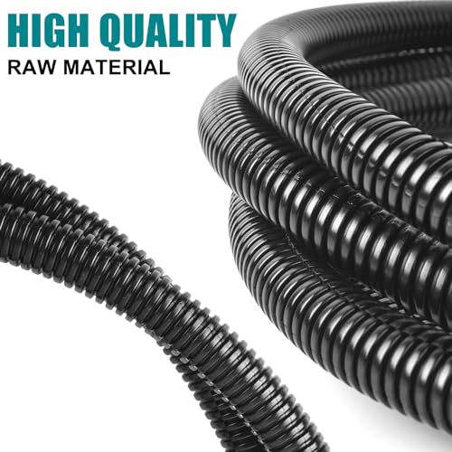 1 Inch Wire Loom Split Tubing - 10 ft Cord Protector Electric Wires Covers, Automotive Wire Flexible Conduit - size: 1"-10ft