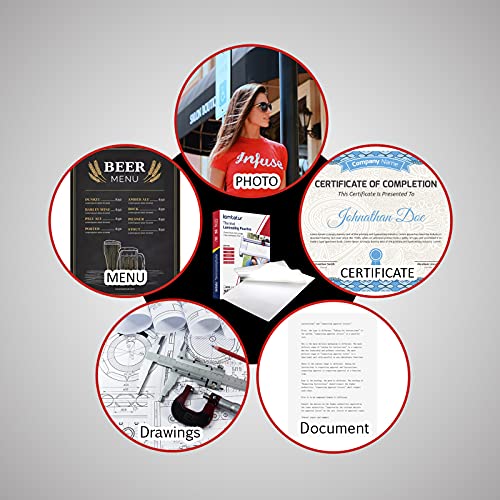 Lamtetur Thermal Laminating Pouches 9X 11.5Inches Letter Size 3Mil 200Pcs | Hold 8.5 x 11,Hot Laminate Films,Clear Laminator Papers,Lamination Sheets for certificates, signs,artwork, bank card, ID card - style: 3MIL-200sheets
