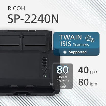 RICOH SP-2240N Easy-to-Use Compact Color Duplex Document Scanner - size: SP-2240N