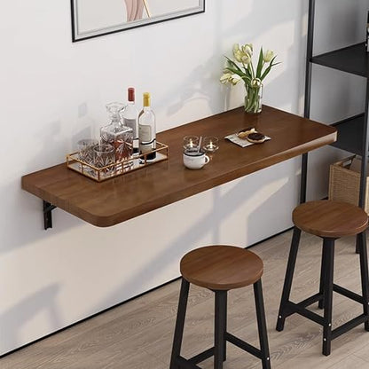 Wall Mounted Folding Table,Fold Down Table Wall Mounted,Laundry Room Table for Folding Clothes,Foldable Floating Mount Desk for Small Spaces,Home Office,Kitchen Dining