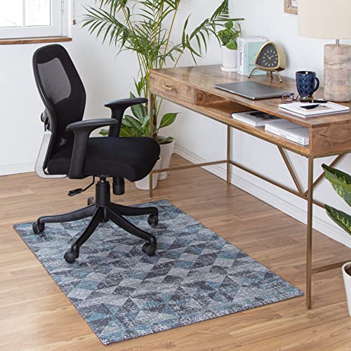 Anji Mountain 54" x 40" Rug'd Office Chair Mat for Carpet & Hardwood Floor - color: Tromso, size: 54" x 40"