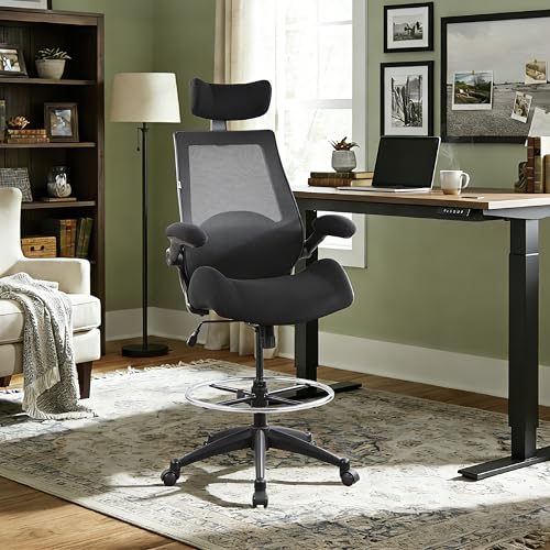 BOLISS Drafting Tall Office Chair 400lbs High Back Standing Desk Chair - color: Black, size: BLS-2818HD