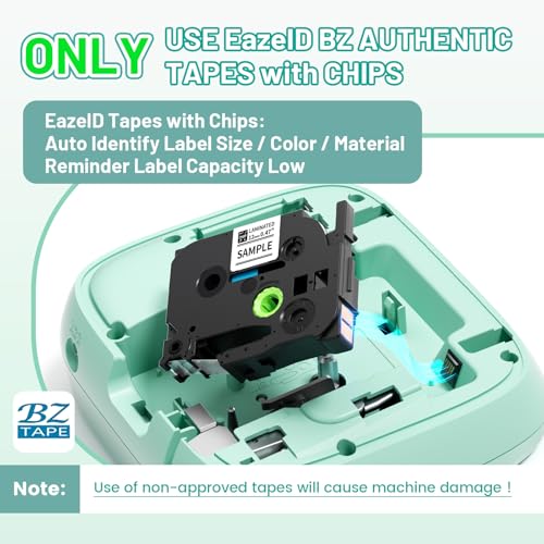 D210S Label Maker Machine with-Tape for Kids School Supplies, Green - color: Green