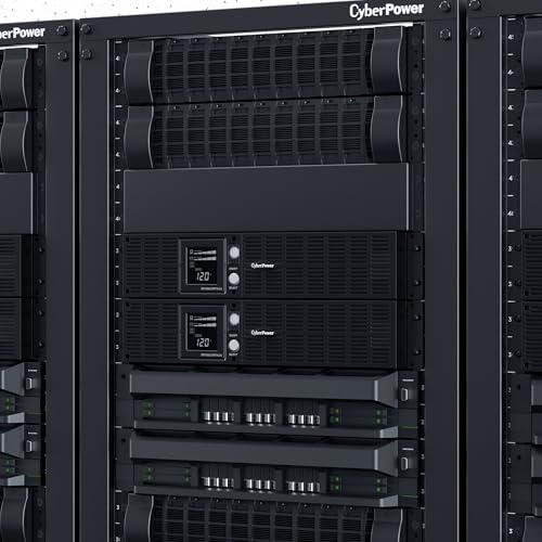 CyberPower OR1000PFCRT2U PFC Sinewave UPS Battery Backup | 1000VA/700W, 8 Outlets, AVR, 2U Rack/Tower, UL Certified - style: 1000VA