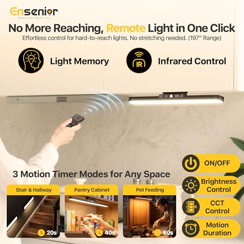 Ensenior 4W Motion Sensor Rechargeable Light Bar, Closet Lights - size: 1 Pack