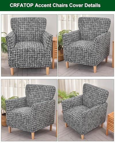 CRFATOP Accent Chair Cover, Stretch Armchair Slipcover for Living Room - color: Color A06
