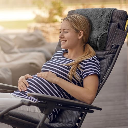 Weysat Recliner Pillow Neck Head Support Roll Non Slip Fleece Adjustable Neck Chair Headrest Cushion for Travel Home Office Recliner Couch Sofa Armchair Support and Pain Relief(Dark Gray) - color: Dark Gray