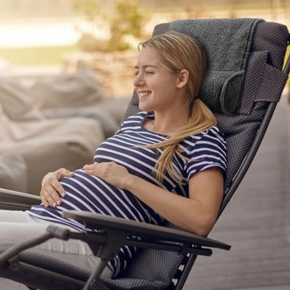 Weysat Recliner Pillow Neck Head Support Roll Non Slip Fleece Adjustable Neck Chair Headrest Cushion for Travel Home Office Recliner Couch Sofa Armchair Support and Pain Relief(Dark Gray) - color: Dark Gray