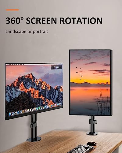 Suptek Single Monitor Mount, Adjustable Monitor Arm Desk Mount Stand for 1 / One Screen up to 32 inch Screen(MD9401) - size: Single Monitor Mount, style: Desk clamp