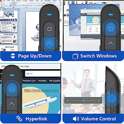 Kinizuxi Wireless Presentation Clicker for PowerPoint with Hyperlink