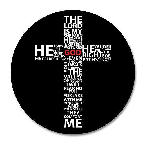 Smooffly Beautiful Design God Jesus Christ Christian Cross Round Mouse Pad - color: SM-28