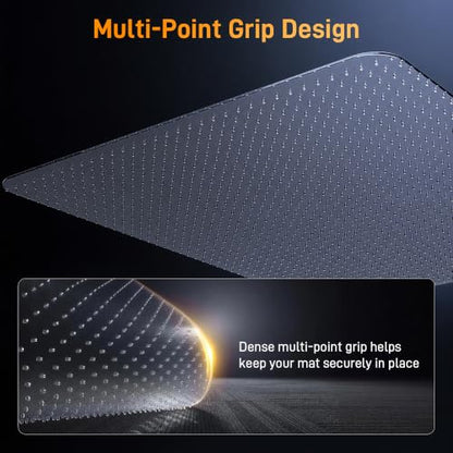 Office Chair Mat for Low-Pile Carpet, 36 in Round, Carpet Protector - size: 36" x 36" Round (for low-pile carpet)