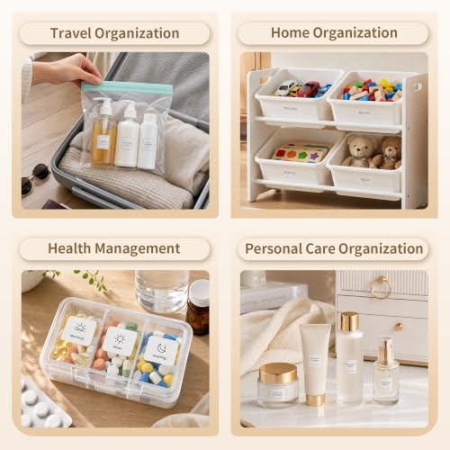 Makeid EP53 2" Label Maker with Label, 300 DPI 2600mAh Battery Thermal Transfer Portable Bluetooth Label Printer for Home Organization, Kitchen Storage, Small Business & Job Sites