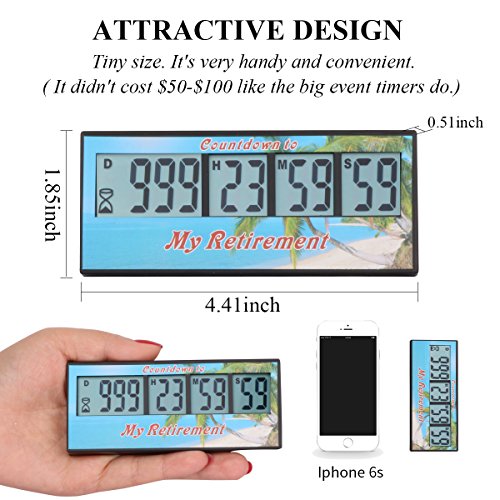 A AIMILAR Digital Retirement Countdown Timer 999 Days Count Down Timer - color: Retirement