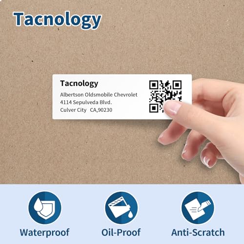 Tacnology 24 Rolls 8400 Labels Direct Thermal Labels Compatible with DYMO 30252 (1-1/8" x 3-1/2") Address & Barcode Labels for Dymo Label 450, 450 Turbo,4X & Zebra Desktop Printers - color: Dm 30252 | 24rolls 8400p