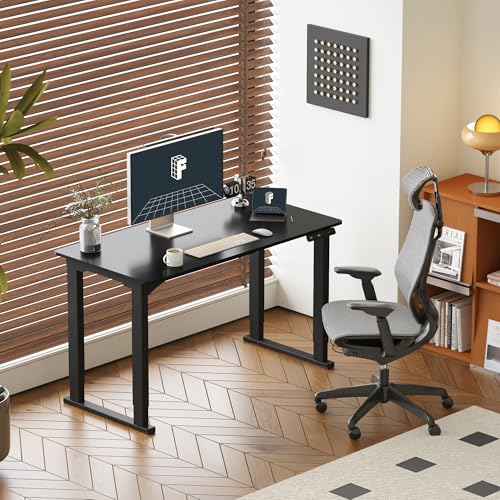 FLEXISPOT 4-Leg Standing Desk, 55"x28", Electric Height Adjustable, White - size: 55"x28"