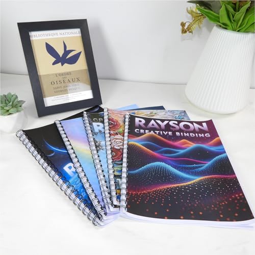 Rayson Wire Binding Spines, 2:1 Pitch, 21-Loop Black, Mixed Sizes, 100 Pack | Includes 3/8", 7/16", 1/2", 9/16" and 5/8" sizes; black 2:1 pitch wires for compatible wire binders. - size: Multi-Size 3/8", 7/16", 1/2", 9/16", 5/8"
