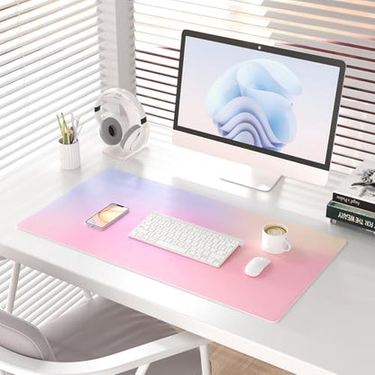 Colorful Star Large Mouse Pad Pink Aesthetic, 31.5 x 15.7 in - color: Dreamy Pink Gradient, size: 31.5" x 15.7"