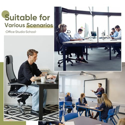 Office Chair Mat for Carpet & Hardwood, Upgraded 45" x 60" Tempered Glass Chair Mat for Office Home, with 4 Anti-Slip Pads - size: 45"x60"