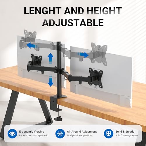 GRIFEMA Monitor Mount for 13-32 in, Dual Monitor Arm, Up to 19.8 Lbs Each - size: Dual Mount