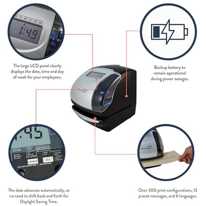 Acroprint ES900 Electronic Payroll Recorder/Time Stamp/Numbering Machine