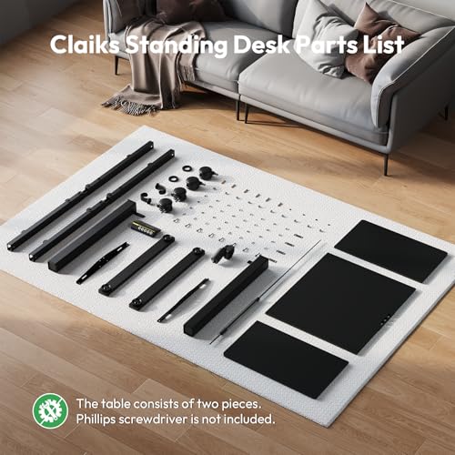 63 x 28 Inch Electric Standing Desk, 3 Memory Presets, Black - color: Black, size: 63*28
