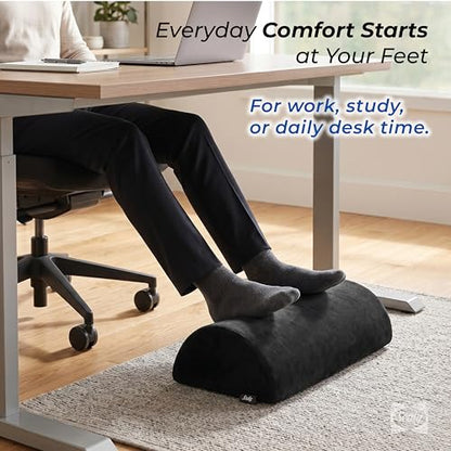 Sealy Foot Rest for Under Desk at Work – Ergonomic Foot-Stool, Foot-Rest for Couch – Versatile Footrest Underdesk for Office & Home, Small Foot-Rest for Chair, Heated Footrest Under Desk