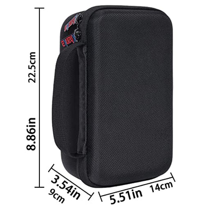khanka Hard Case for Phomemo M221/M220/M110 Bluetooth Label Maker,Black | EVA Hard Shell, Mesh Pocket Accessory Storage, Impact Resistant Protection, Water Resistant Protection, Protective Case Only - color: Black