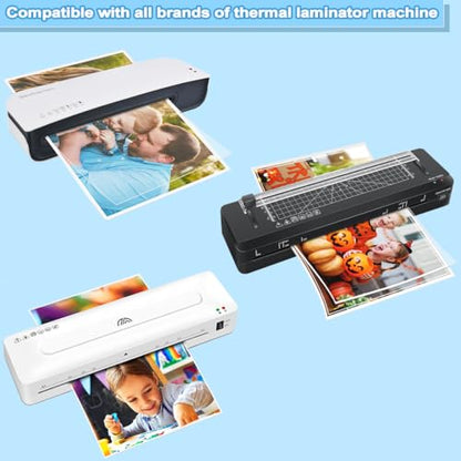 Laminating Sheets, 2000 PCS 3 Mil Laminating Pouches 9 x 11.5 Thermal Laminate Sheets Holds 8.5 x 11 Inch Sheets, Universal Lamination Paper for Laminator, Photos, Files, Round Corner Letter Size - size: 9 x 11.5, 3Mil, 2000Packs