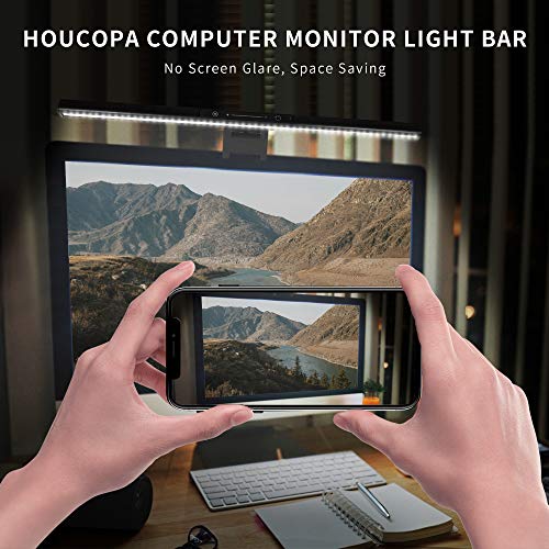 Computer Monitor Light Bar, Screen Light Bar e-Reading LED Task Lamp, Gaming Lights, Touch Stepless Dimming, 3 Color Temperature,USB Powered Monitor Lamps for Desk/Office/Home