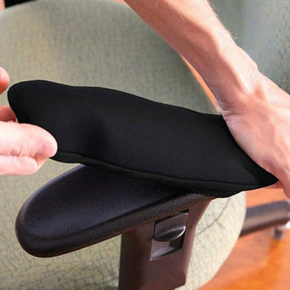 KALLORY Chair Armrest Cover Office Chair Arm Rest Pad Neoprene Arm Covers for Desk Pressure Relief Cushion for Home and Office Size S 2 Pack