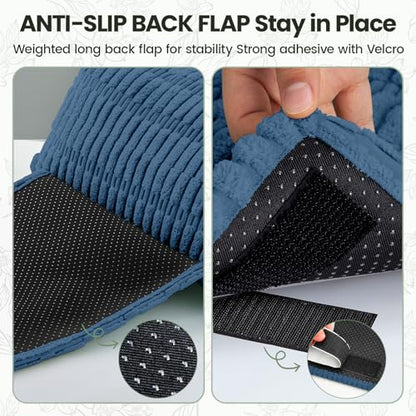 Neck Pillow for Recliner Chair, Adjustable Recliner Headrest Pillow - color: Dark Blue