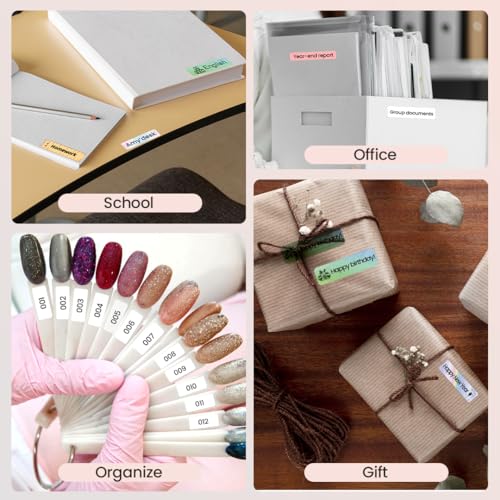 Phomemo Label Maker, D30 Label Maker Machine with Tape, Mini Bluetooth Label Makers, Small Portable Thermal Label Printer, Sticker Maker for School Classroom Teacher Home Kitchen Office Supplies - color: Pink