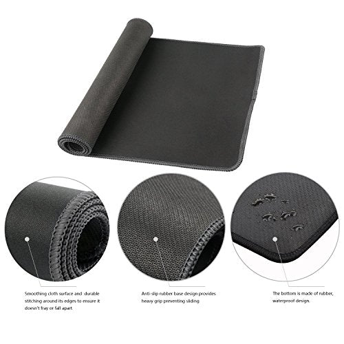 Large Mouse Pad Gaming & Professional Computer Extra Large Mouse Pad/Mat 27.5IN (70 * 30 chunse Black) - color: 70x30 Chunse Black