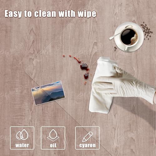 Clear Desk Mat, Desk Protector, Waterproof and Heat-Resistant PVC Round Edge Desk Pad with Non-Slip Backing, Suitable for Home and Office Multifunction Desk Mat, 13.78 x 23.62 Inches - size: 13.8" x 23.6"