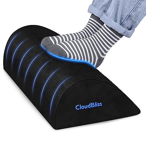 Foot Rest for Under Desk at Work, Foot Stool for Office, Footrest, Black - color: Black, size: Large