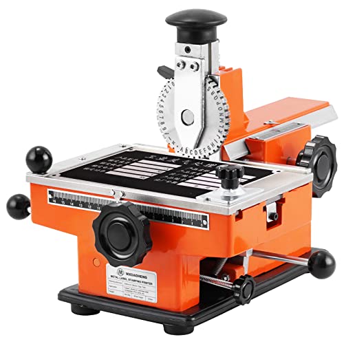 Manual Nameplate Metal Label Stamping Printer Machine Marking Machine for Metal (No.2 Codeword Plate) - size: No.2 Codeword Plate