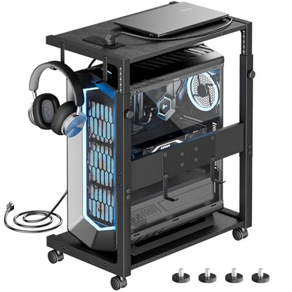 JANE EYRE Computer Tower Stand - 23.03"-28.3" Height Adjustable