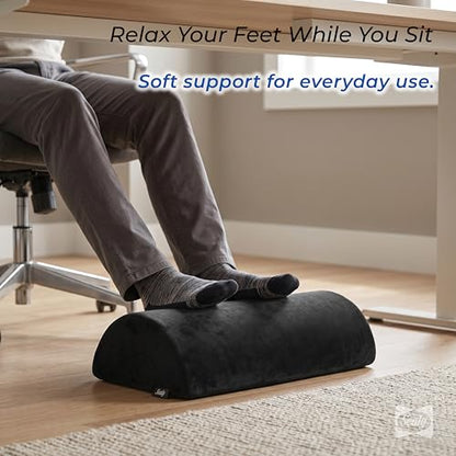 Sealy Foot Rest for Under Desk at Work – Ergonomic Foot-Stool, Foot-Rest for Couch – Versatile Footrest Underdesk for Office & Home, Small Foot-Rest for Chair, Heated Footrest Under Desk