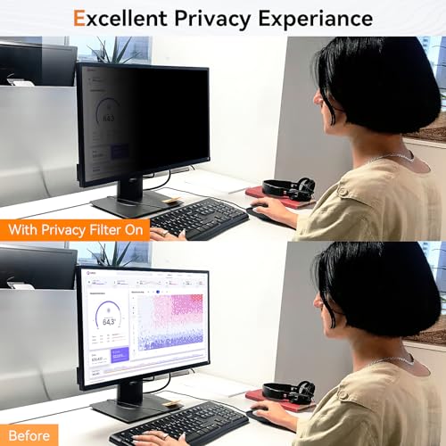 [2 Pack] 21.5 Inch Computer Privacy Screen for 16:9 Widescreen Monitor - size: 21.5" (16:9)
