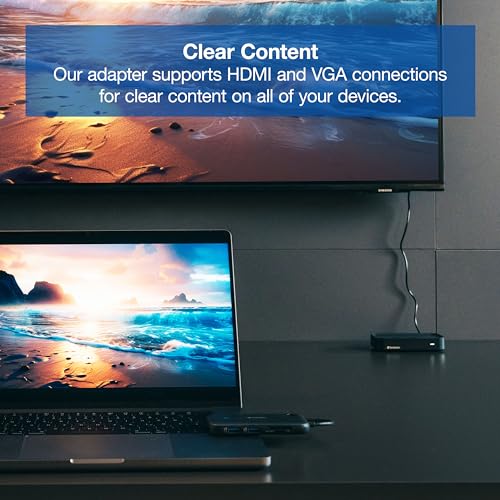 Verbatim Share My Screen Video Extender 1080p USB-C Wireless HDMI Transmitter and Receiver Display Adapter with USB Hub and Card Reader - style: 1080p
