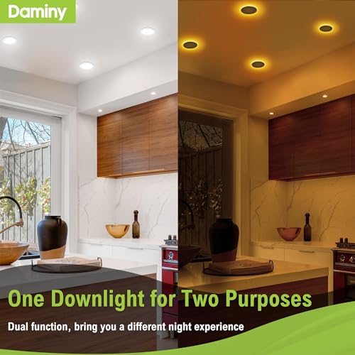 DAMINY 12 Pack 4 Inch LED Recessed Lighting, Canless Wafer Downlight - color: Natural White, size: 4 Inch