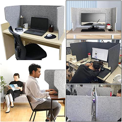 Desk Privacy Panel, Freestanding Office Partition, Desktop for Study Carrel Reduces Distractions, Stand Up(80cm/31in) - size: 80cm/31in