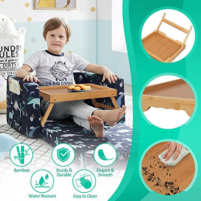 Artmeer FSC 100% Bamboo Bed Tray with Folding Legs, Large, Natural | Large FSC 100% bamboo bed tray with folding legs, handles and raised edges for meals, laptops, reading and serving. - color: Bamboo, size: Large