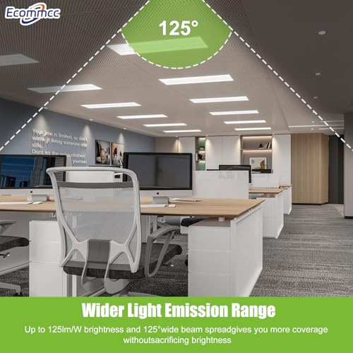 2x2 FT 4 Pack LED Drop in Troffer Center Basket Panel Ceiling Office Light Fixture, 5 Color Tunable 3500K/4000K/5000K/5700K/6500K, 0-10V Dimmable Chandeliers, ETL+DLC 5.1 Certified - size: 2.2ft